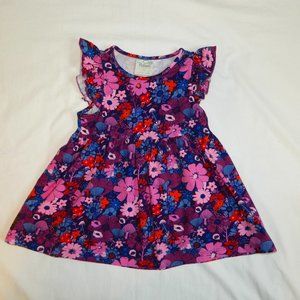 Girls size 6 Matilda Jane Platinum Top Purple Floral Knit